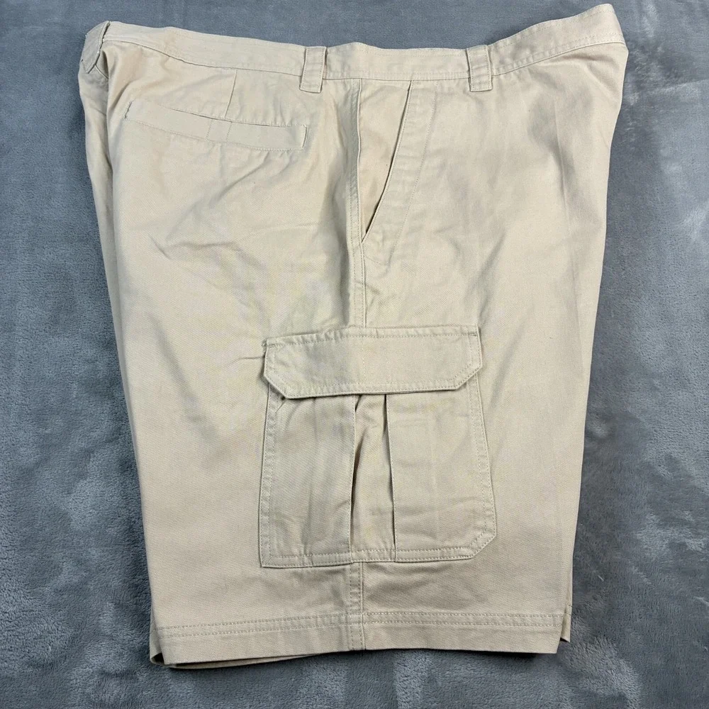 Columbia Mens Size 42 Light Beige Omni-Shade Casual Outdoor Cargo Shorts Zip Fly